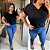 T shirt Básica Leila Preta Plus Size - Imagem 3