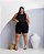 Bermuda Jeans B48 Sonia Cargo Preta Plus Size - Imagem 4