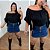 Blusa Ciganinha Luciana Preta Plus Size - Imagem 2