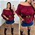 Blusa Ciganinha Luciana Vinho Plus Size - Imagem 2