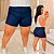 Short Cirre 3D Azul Plus Size - Imagem 1