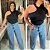 Blusa Canelada Nula Preta Plus Size - Imagem 3