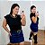 Blusa Evelin Corrente Preta Plus Size - Imagem 1