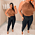 Blusa Gola Duna Marrom Plus Size - Imagem 5
