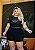 Body Tule Manga Curta Preto Plus Size - Imagem 3