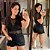 Body Tule Manga Curta Preto Plus Size - Imagem 1