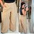 Pantalona Linhão Jussara Bege Plus Size - Imagem 1