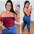 Top Faixa Lupita Vinho Plus Size - Imagem 1