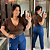 Cropped Canelado Aline Marrom Plus Size - Imagem 1