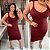 Vestido Modal Angeline Vinho Plus Size - Imagem 3