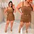 Macaquinho Vip Short Saia Marrom Plus Size - Imagem 4