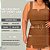 Macaquinho Vip Short Saia Marrom Plus Size - Imagem 3