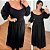 Vestido Manga Mali Preto Plus Size - Imagem 2