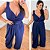 Macacão Bia Azul Marinho Plus Size - Imagem 2