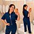 Conjunto Alice Moletinho Ziper Azul Marinho Plus Size - Imagem 1