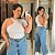 Blusa Canelada Nula Branca Plus Size - Imagem 1