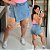 Short Saia Awa Jeans Lena Cargo Plus Size - Imagem 1
