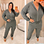 Conjunto Moletinho Cargo Zíper Cinza Plus Size - Imagem 3