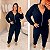 Conjunto Moletinho Cargo Zíper Preto Plus Size - Imagem 3