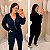 Conjunto Moletinho Cargo Zíper Preto Plus Size - Imagem 1