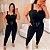 Macacão Vip Bengaline Aro V Preto Plus Size - Imagem 4