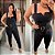 Macacão Vip Bengaline  Aro V Preto Plus Size - Imagem 2