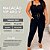 Macacão Vip Bengaline Aro V Preto Plus Size - Imagem 3
