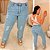 Calça jeans Awa Luara Mom Destroyed Plus Size - Imagem 1