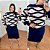 Blusa Punho Modal Azul Marinho Plus Size - Imagem 3