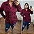 Casaco Moletom Vinho Plus Size - Imagem 2