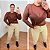 Blusa Tule Manga Longa Marrom Plus Size - Imagem 3