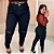Calça Jeans Awa Estela Destroyed Preta Plus Size - Imagem 5
