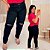 Calça Jeans Awa Estela Destroyed Preta Plus Size - Imagem 1