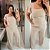 Conjunto Pantalona Mali Bege Plus Size - Imagem 2