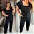 Conjunto Pantalona Mali Preto Plus Size - Imagem 2