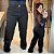 Calça Jeans Awa Duda Wide Leg Preta Plus Size - Imagem 1