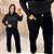 Calça Jeans Awa Duda Wide Leg Preta Plus Size - Imagem 4