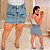 Saia Jeans Awa Helena Cargo Plus Size - Imagem 1