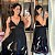 Vestido Alça Farm Maya Estampado Preto Plus Size - Imagem 1