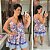 Vestido Susan Estampado Azul Plus Size - Imagem 1