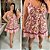 Vestido Susan Estampado Rosa Plus Size - Imagem 3