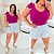 Cropped Alça Babado Fúcsia Plus Size - Imagem 3