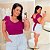 Cropped Alça Babado Fúcsia Plus Size - Imagem 1