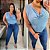 Body Babado Zaya Azul BB Plus Size - Imagem 2