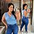 Body Babado Zaya Azul BB Plus Size - Imagem 1
