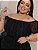 Cropped Tule Joana Preto Brilho Plus Size - Imagem 4