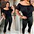 Cropped Tule Joana Preto Brilho Plus Size - Imagem 3