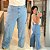 Calça Jeans PB Amélia Wide Leg Cargo Plus Size - Imagem 1