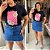 T shirt Algodão Margarida Preta Plus Size - Imagem 3