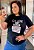 T shirt Algodão Dior Preta Plus Size - Imagem 4